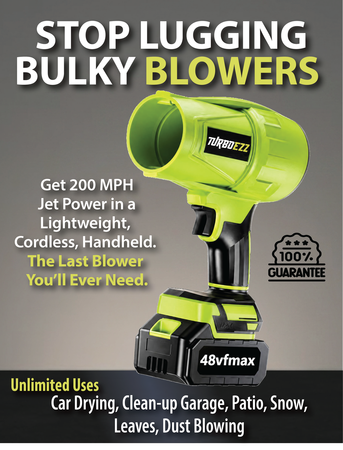 TurboEzz™ Pro Portable Jet Blower