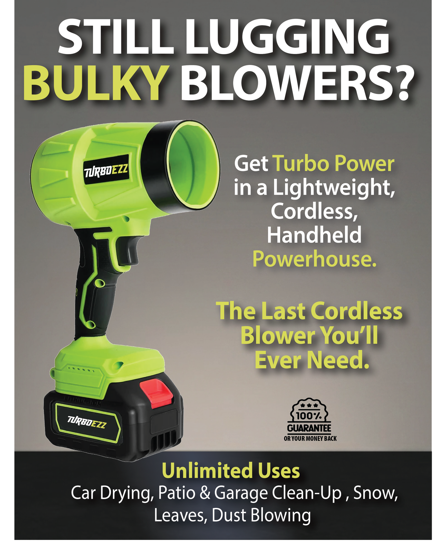 TurboEzz™ Pro Portable Jet Blower