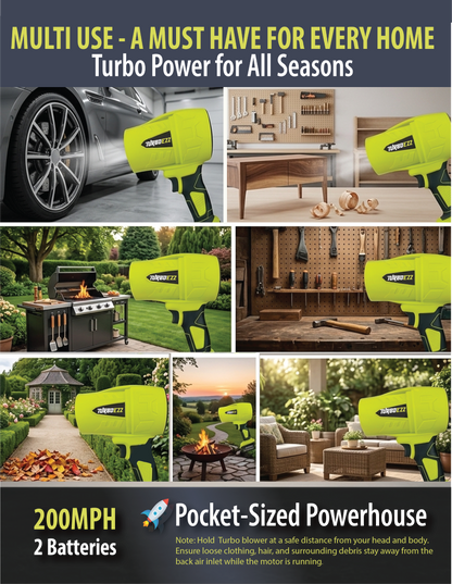 TurboEzz™ Pro Portable Jet Blower