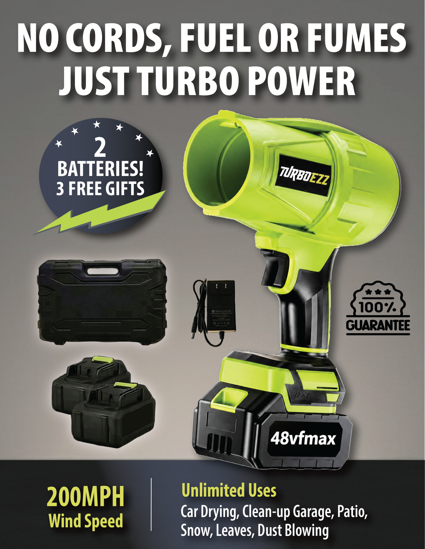 TurboEzz™ Pro Portable Jet Blower
