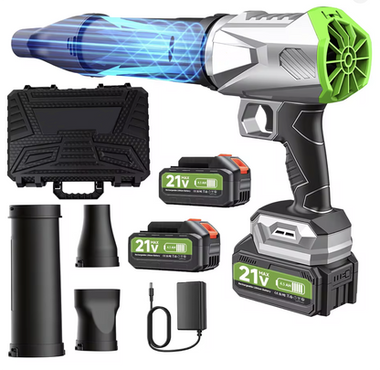 Industrial High-Power Jet Blower, Lithium-battery Powered with Attachments